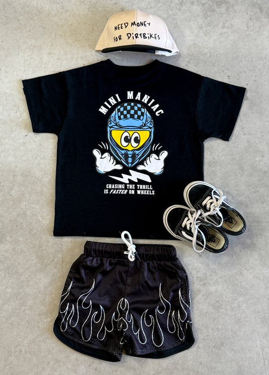 Mini Maniac T-shirt Black