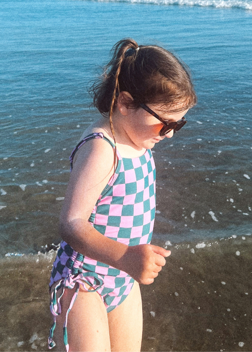 Pink Punch Checkers One Piece