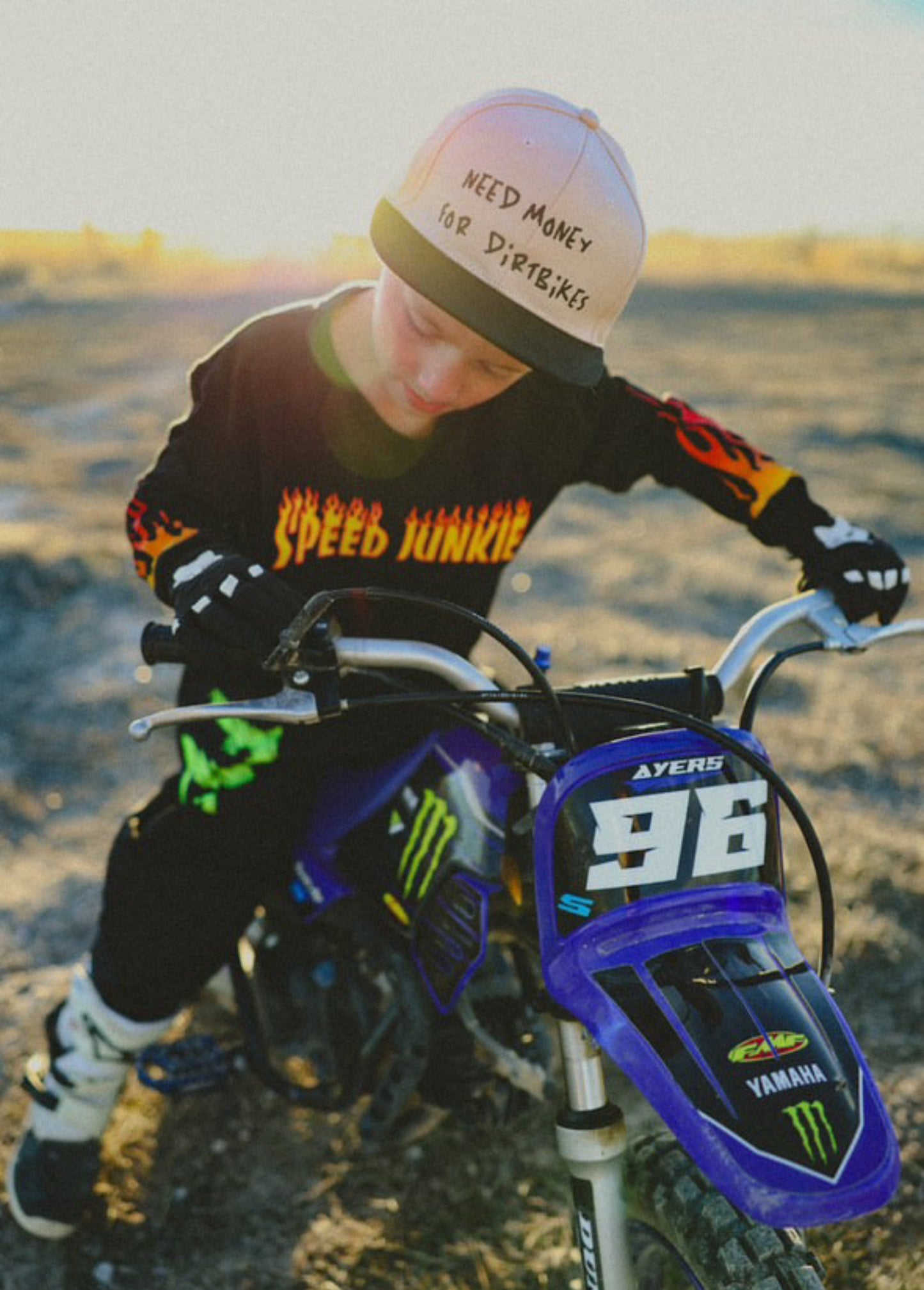 $ For Dirt Bikes Snapback Beige