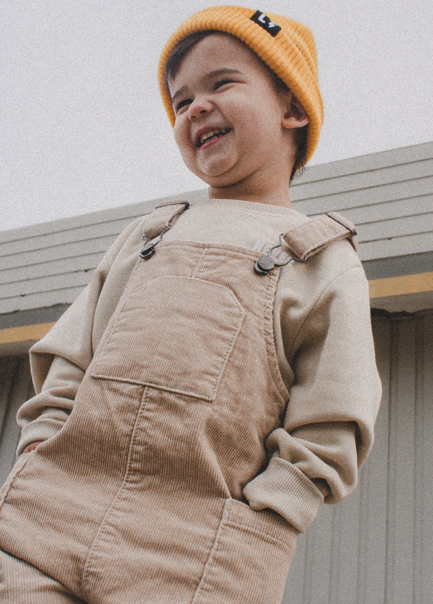 Cream Corduroy Overalls