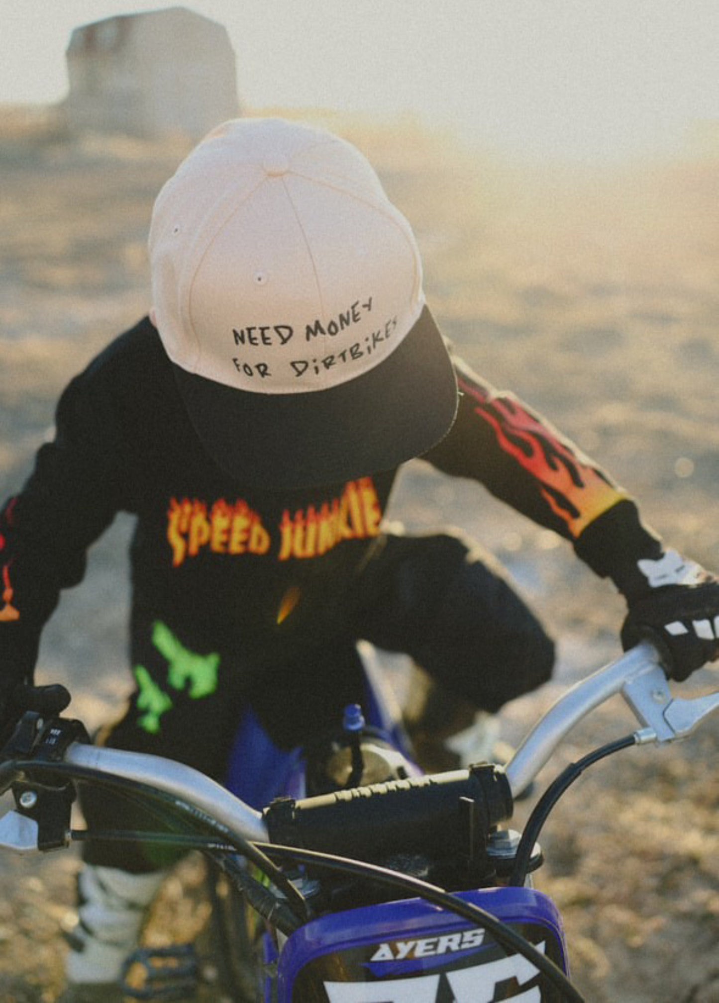 $ For Dirt Bikes Snapback Beige
