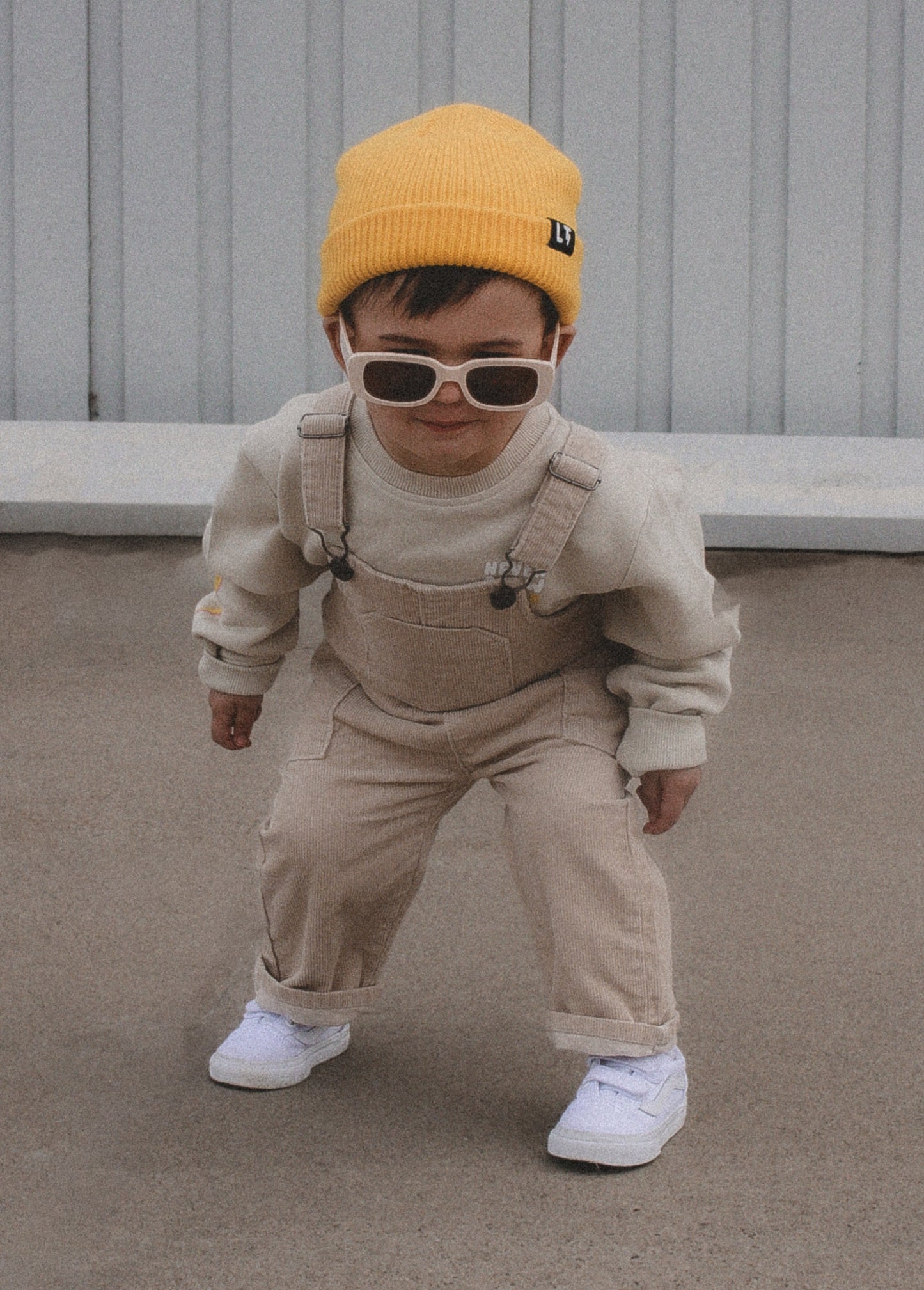 Cream Corduroy Overalls