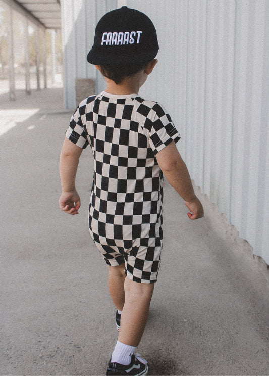 Checker Shorties Black