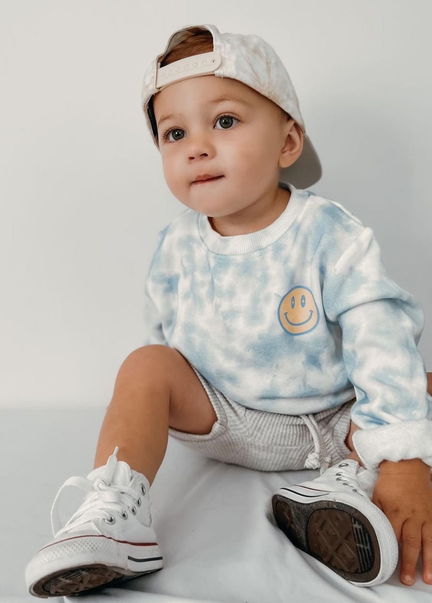 Blue Sky Tie Dye Crewneck