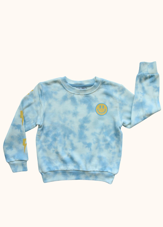 Blue Sky Tie Dye Crewneck
