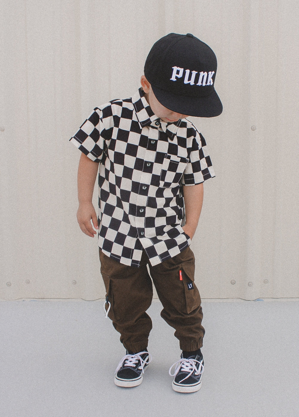 Checker Button-Up