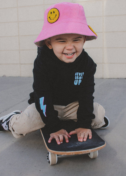 Smiley Bucket Hat Pink