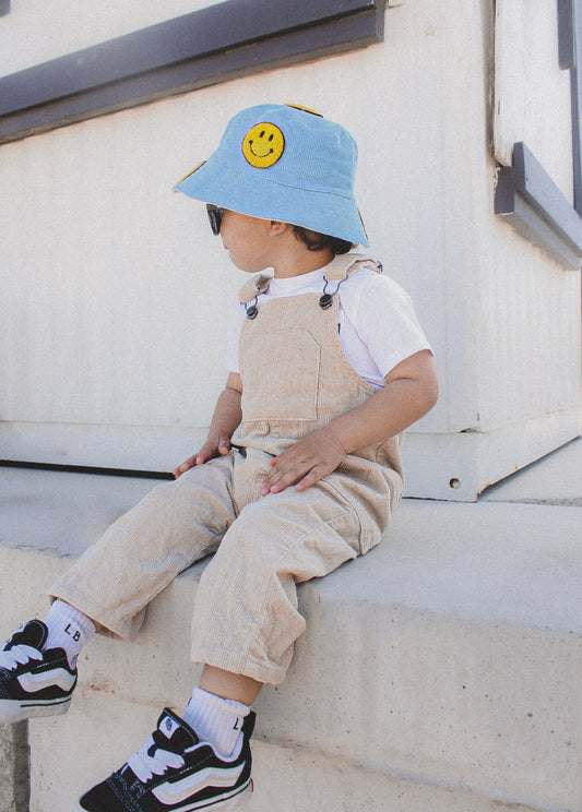 Smiley Bucket Hat Blue