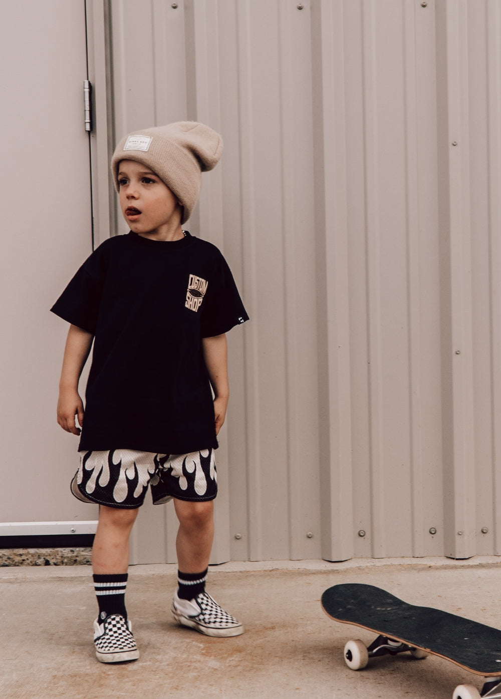 Heater Mesh Shorts Cream